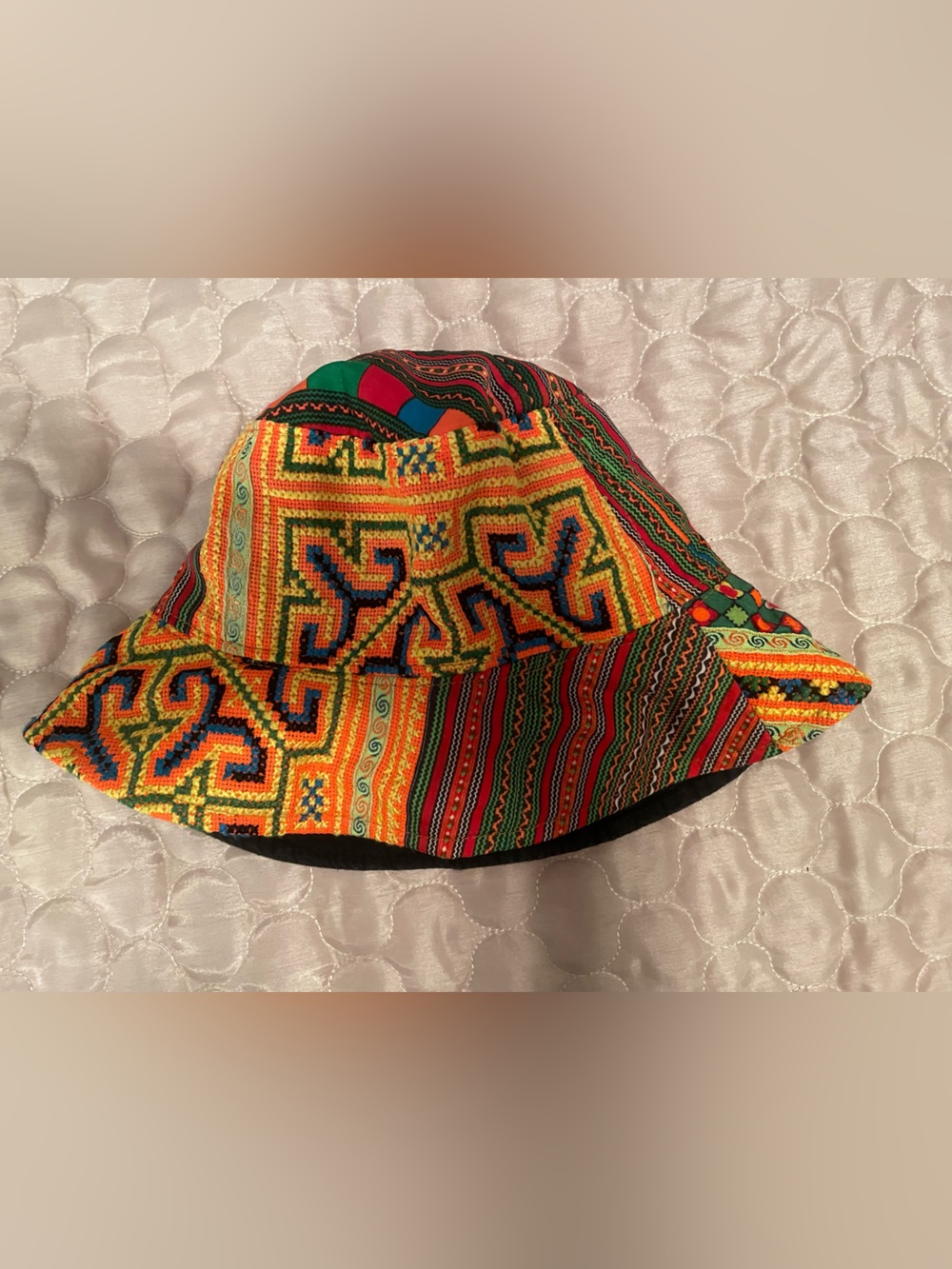 Colorful Embroidered Bucket Hat